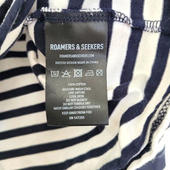 ROAMERS & SEEKERS nautical stripe LS tee - Picture 6 of 7